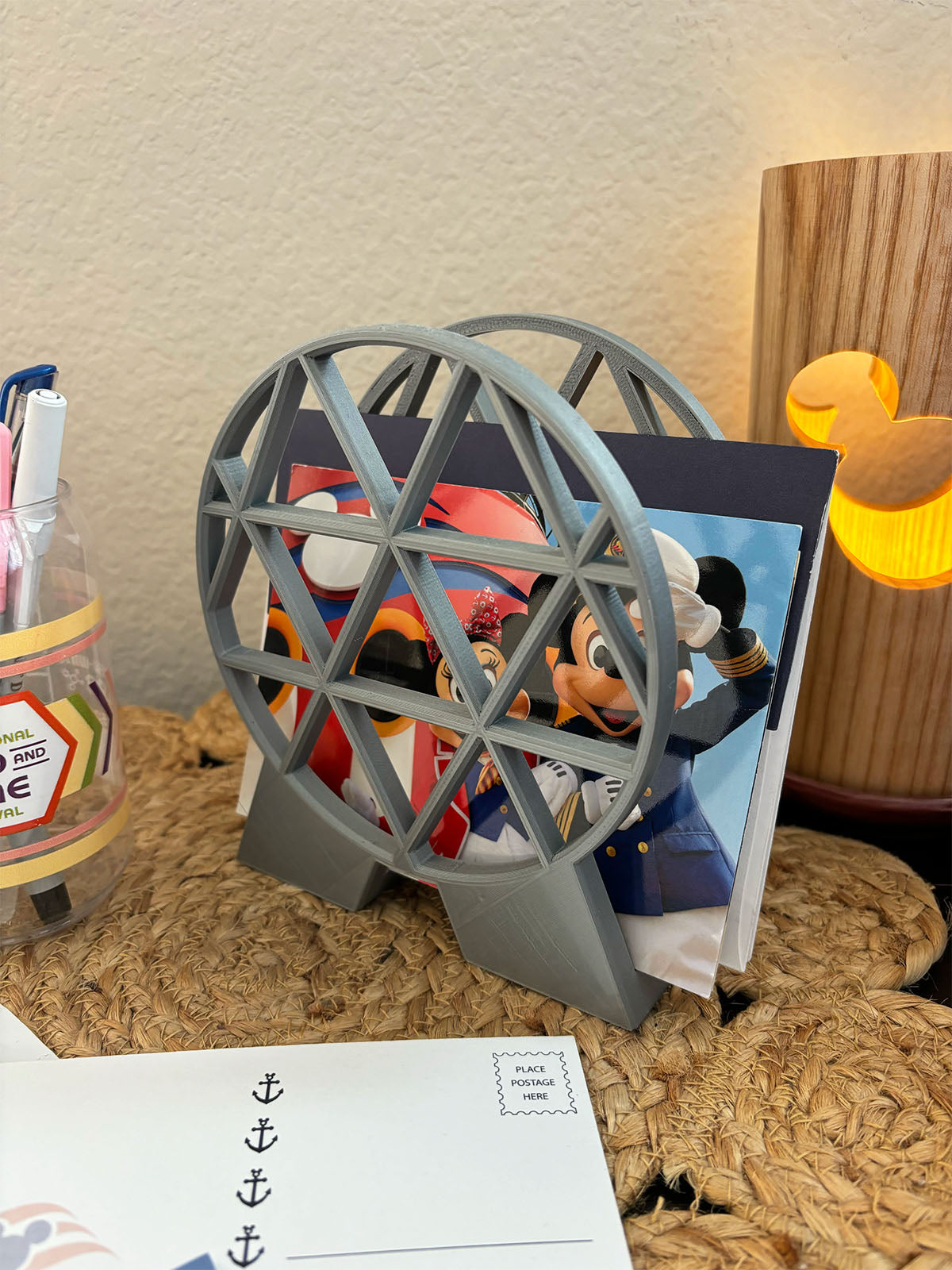 Spaceship Earth Napkin Holder / Desk File Organizer