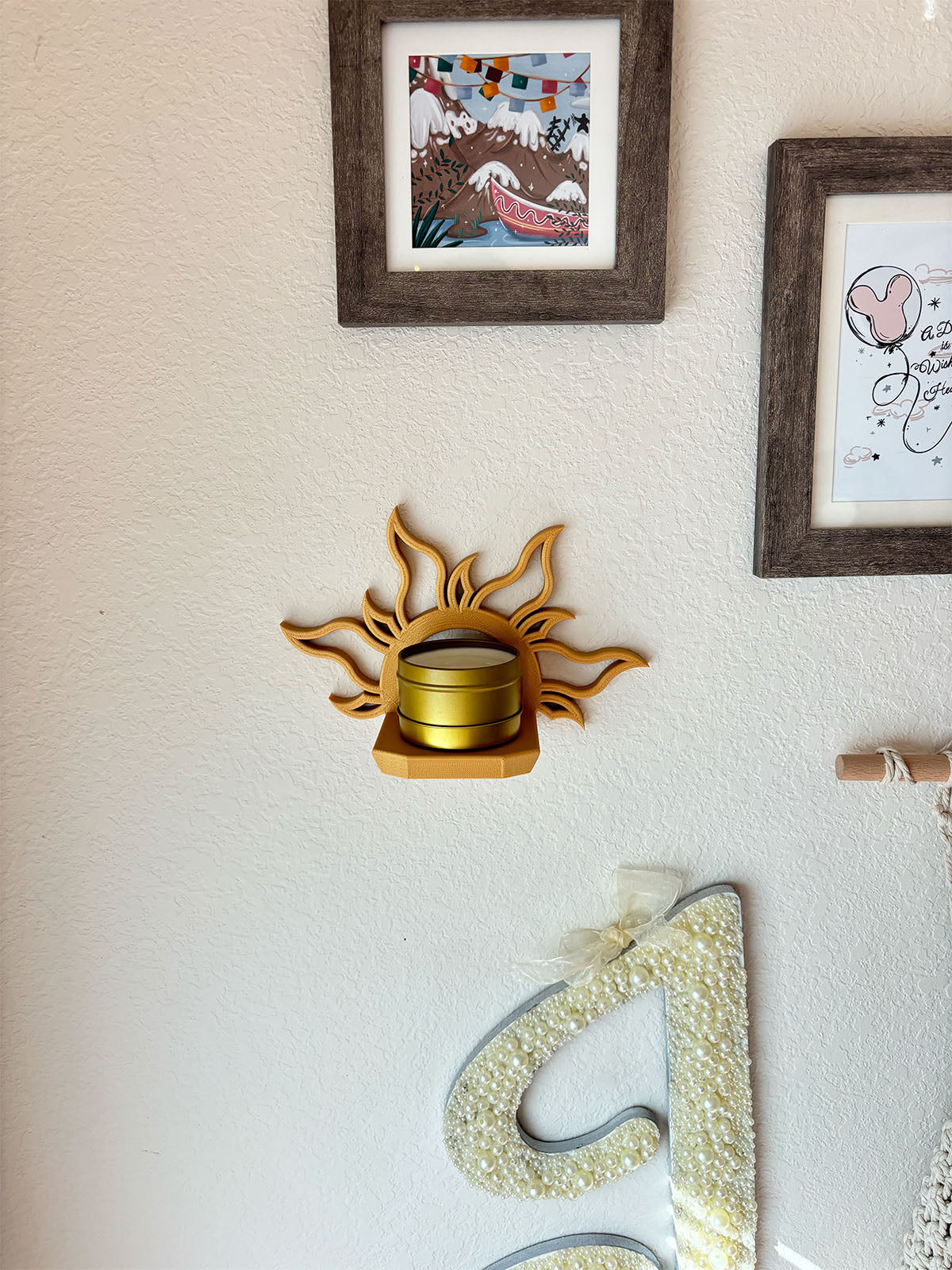 Lost Princess Sun Wall Shelf