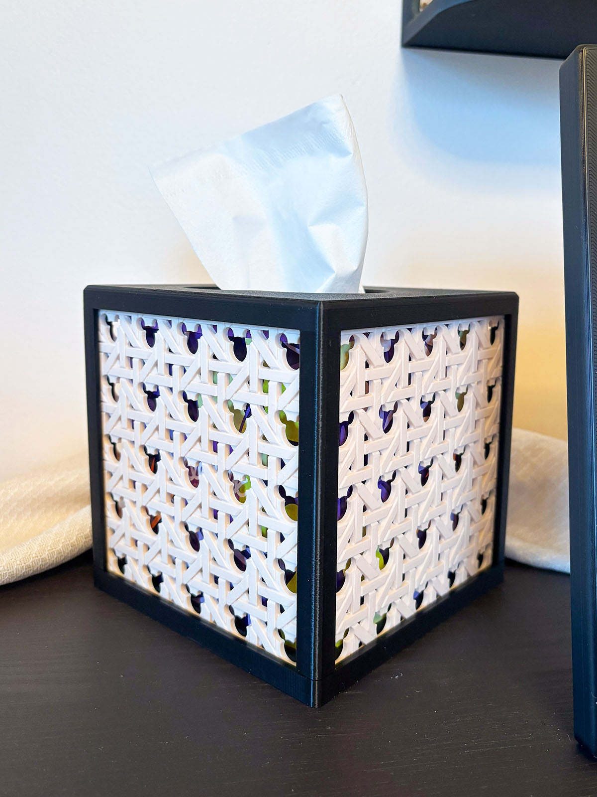 Mouse Rattan Tissue Box Cover