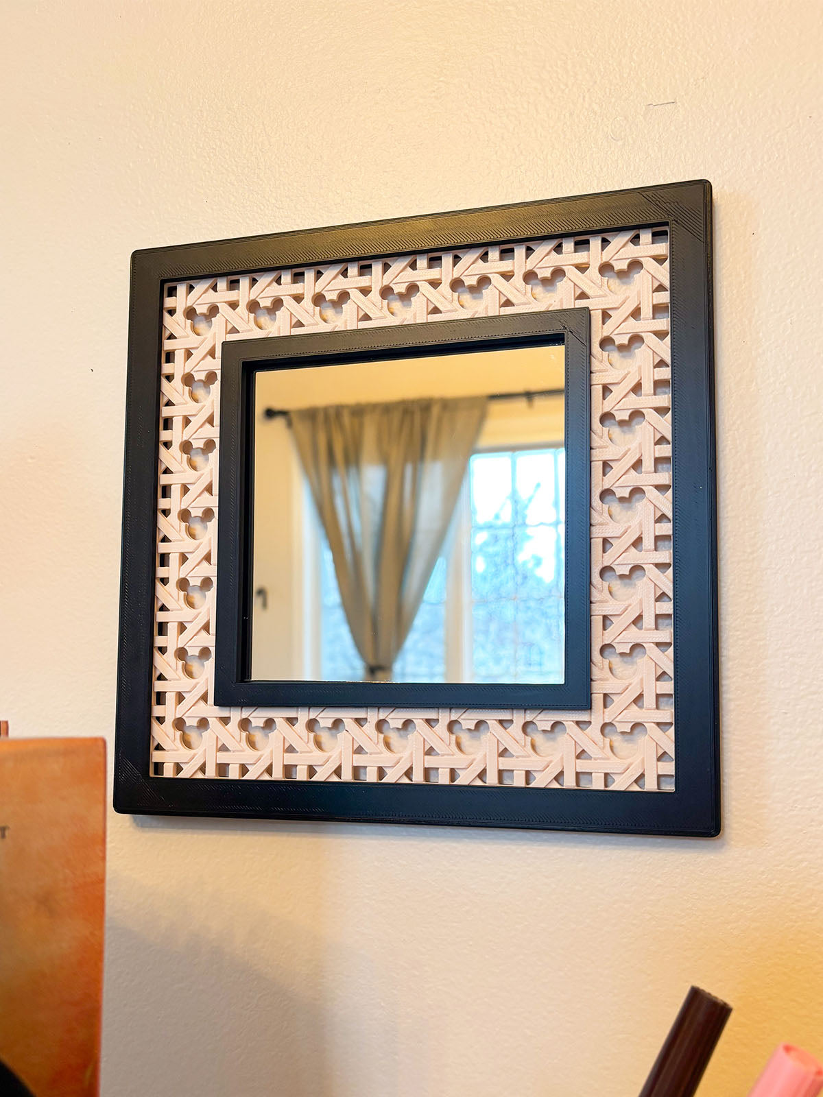 Mouse Rattan Mirror