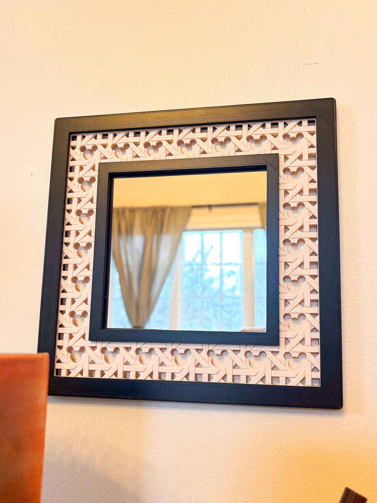 Mouse Rattan Mirror