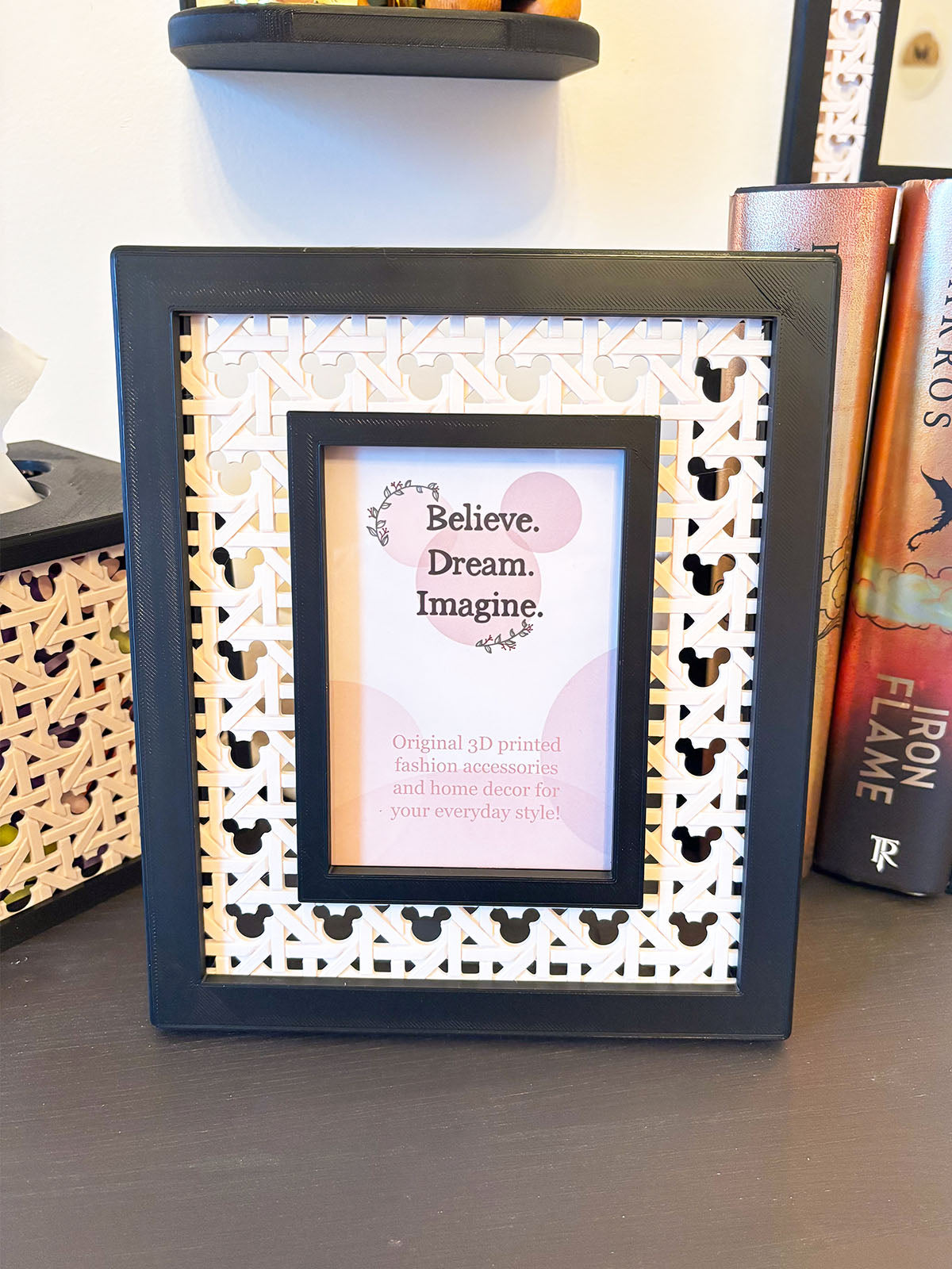 Black Mouse Rattan Picture Frame – BDI