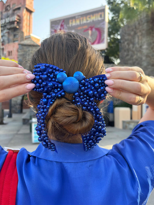 Do As Dreamers Do Blue Pearly Princess Bow