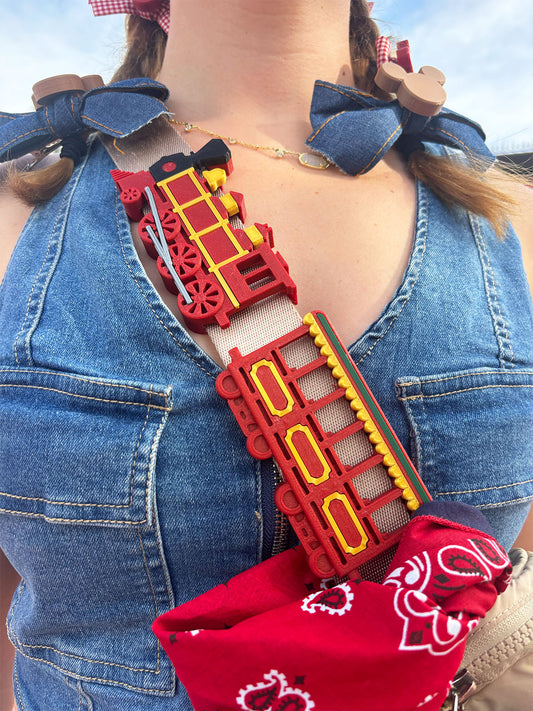 Steam Train Belt and Bag Charm Set