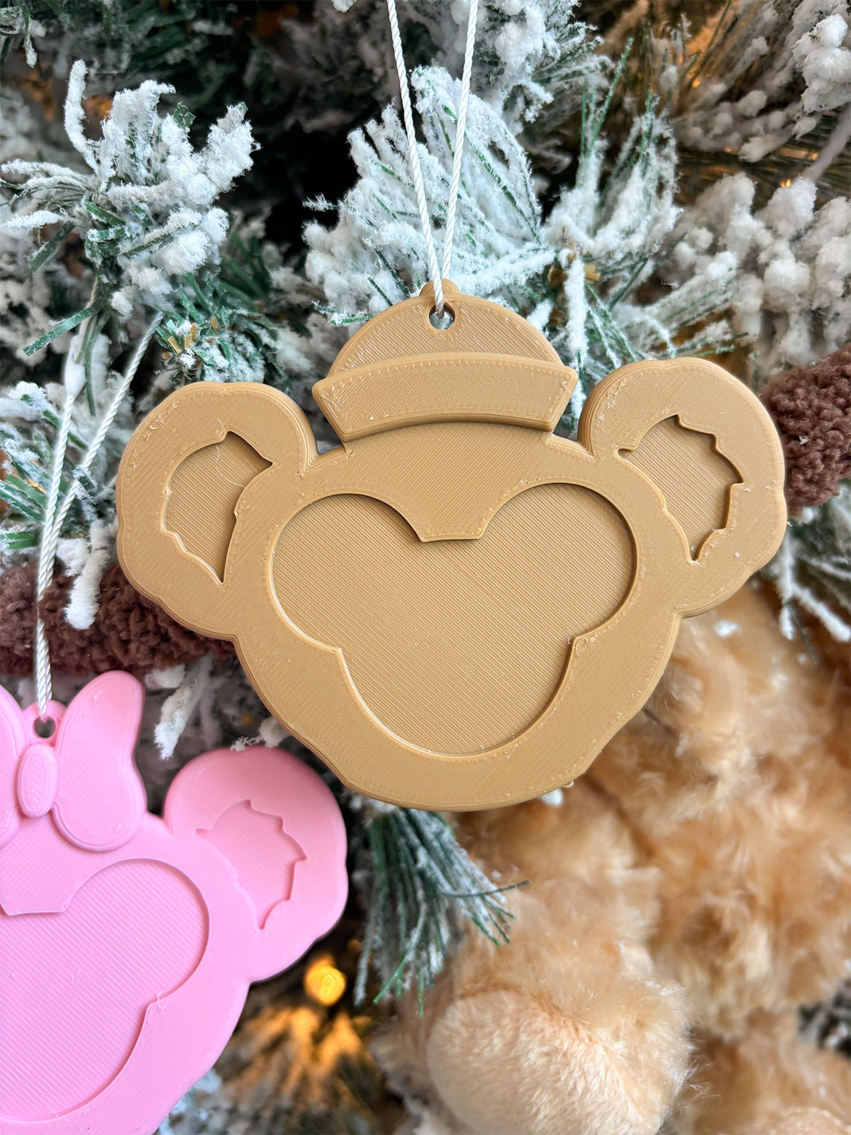Mouse Teddy Bear Ornaments