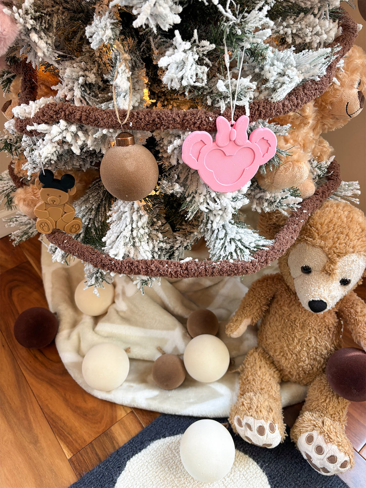 Mouse Teddy Bear Ornaments