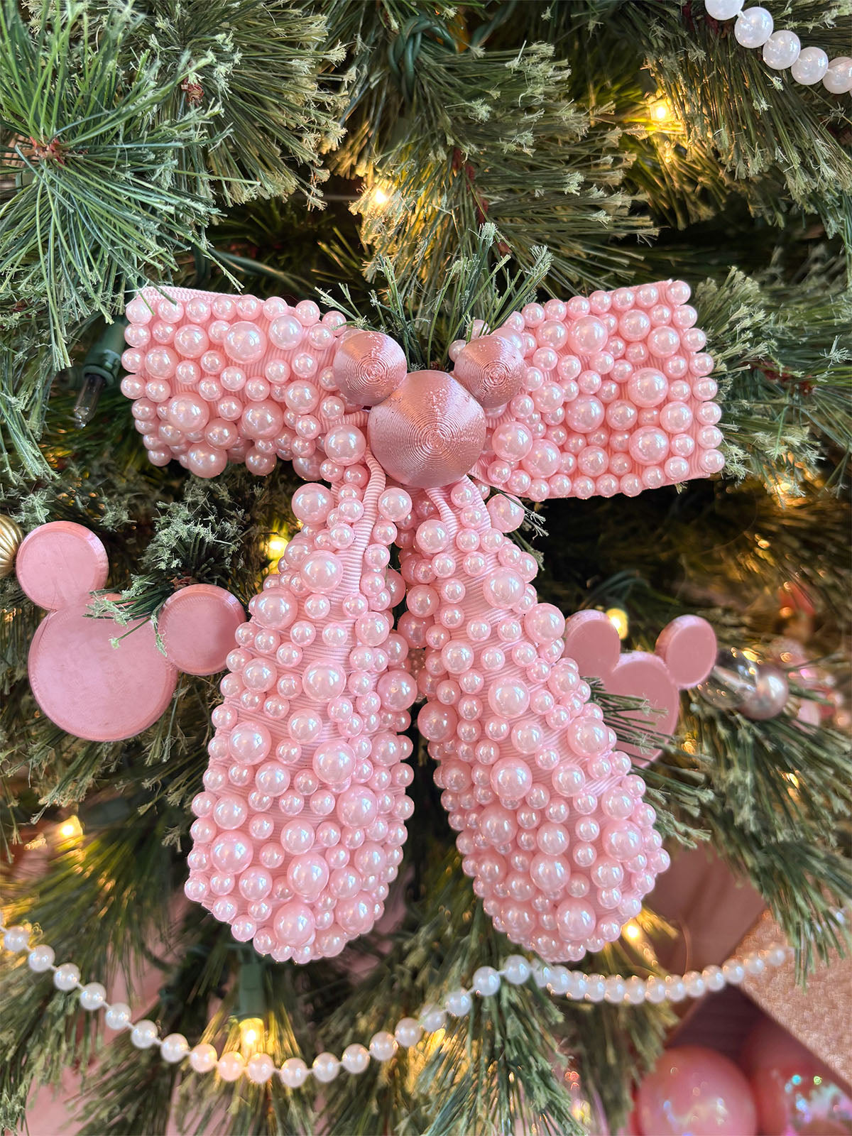Do As Dreamers Do Pink Pearly Princess Bow