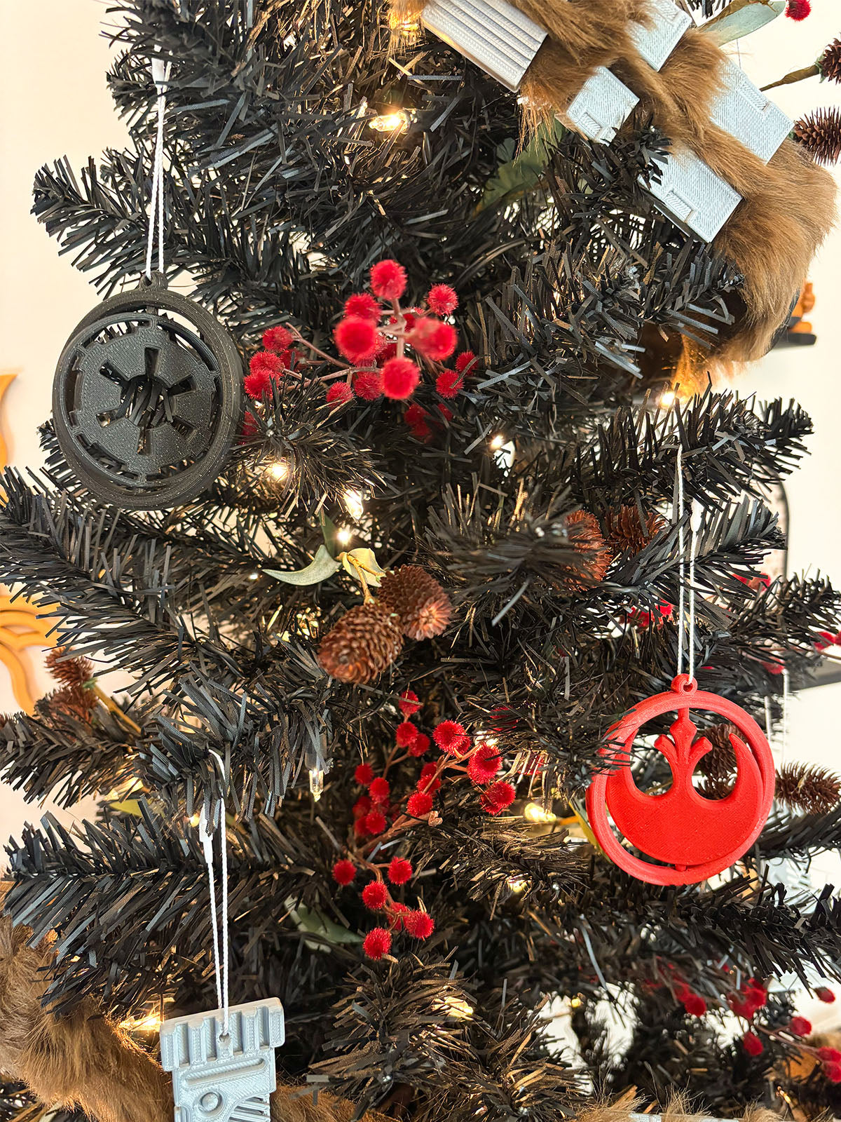 Spinning Rebel and Empire Ornaments