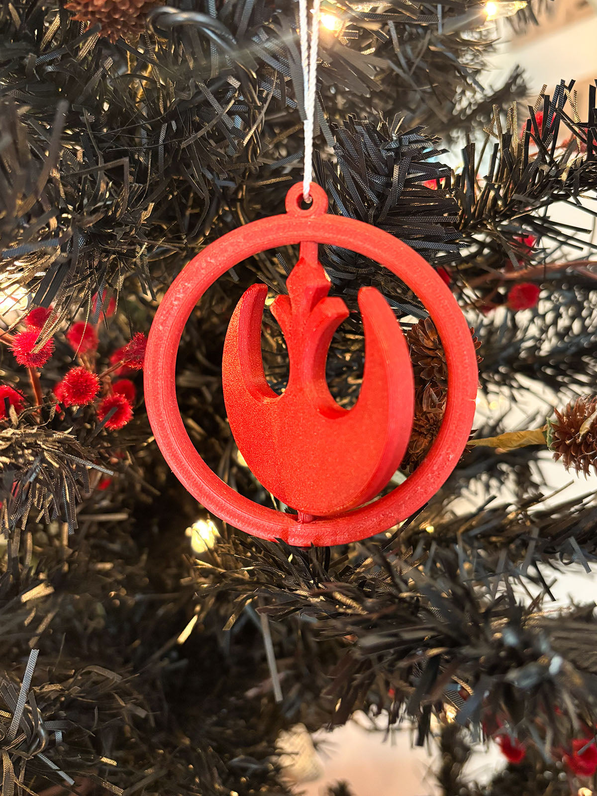 Spinning Rebel and Empire Ornaments