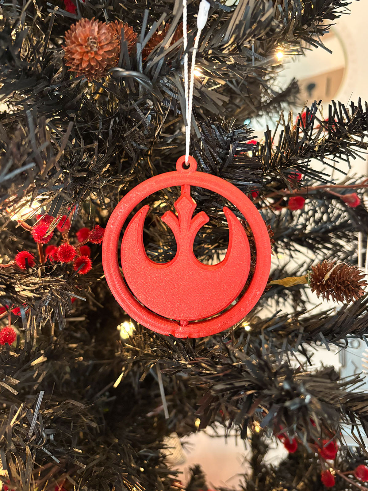 Spinning Rebel and Empire Ornaments