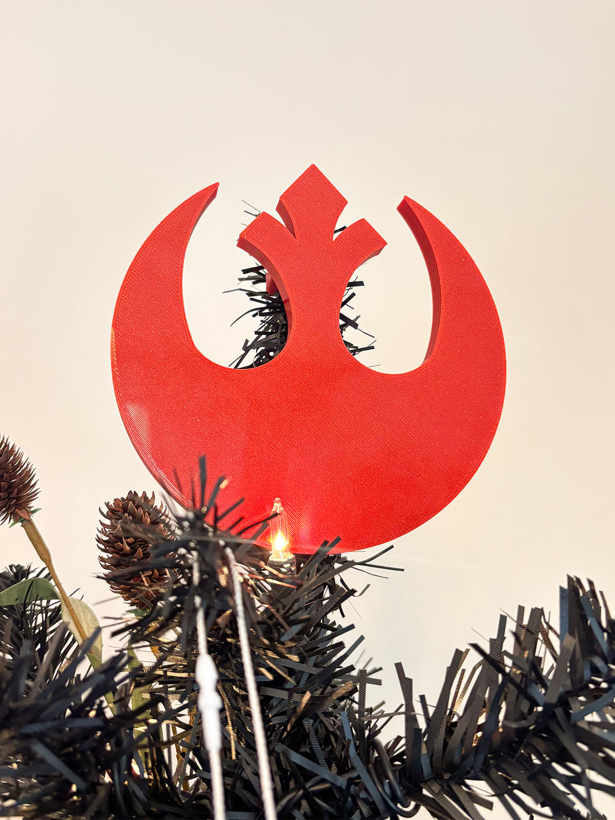 Rebel Emblem Christmas Tree Topper