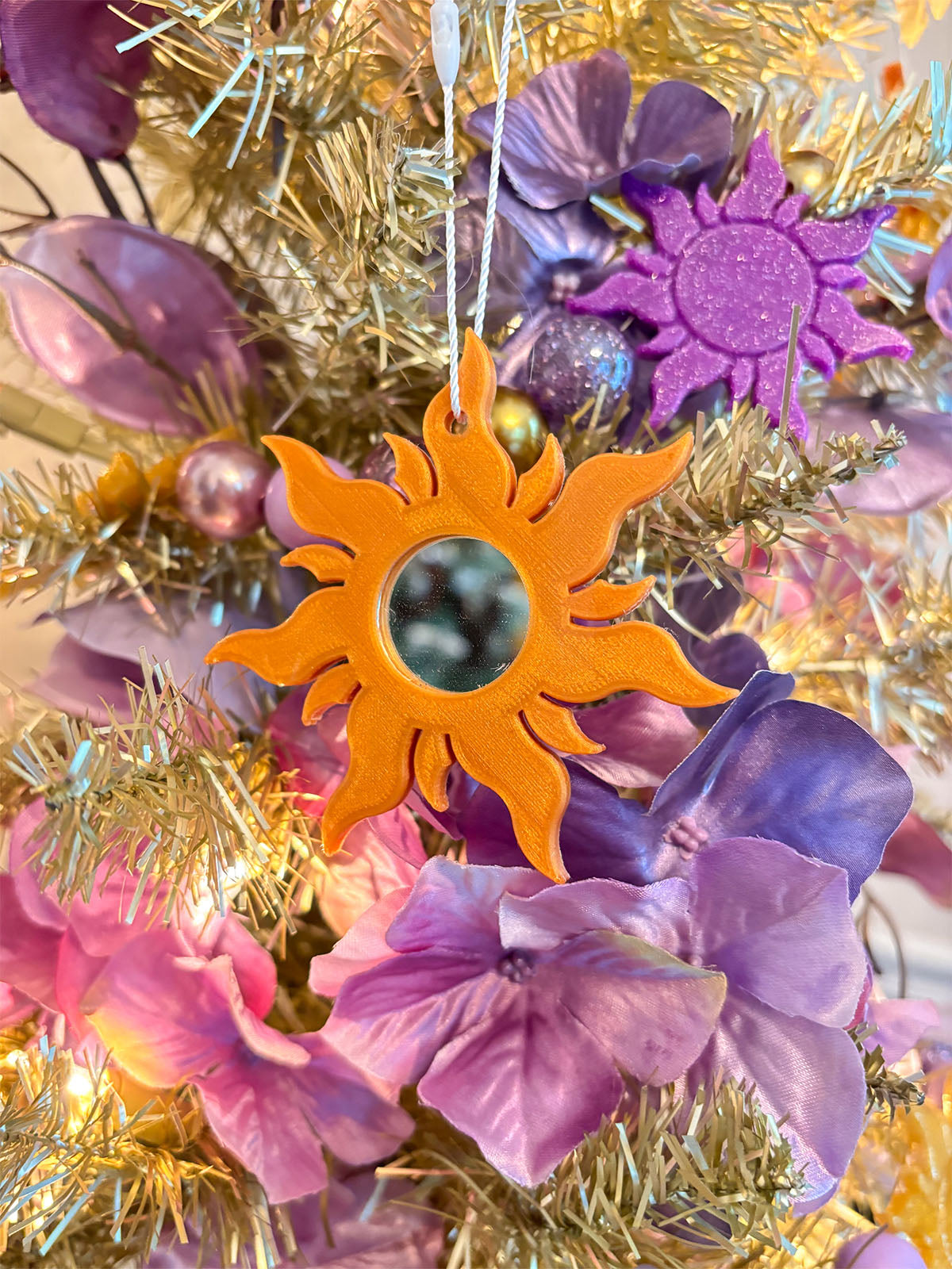 Lost Princess Sun and Lantern Mirror Ornaments