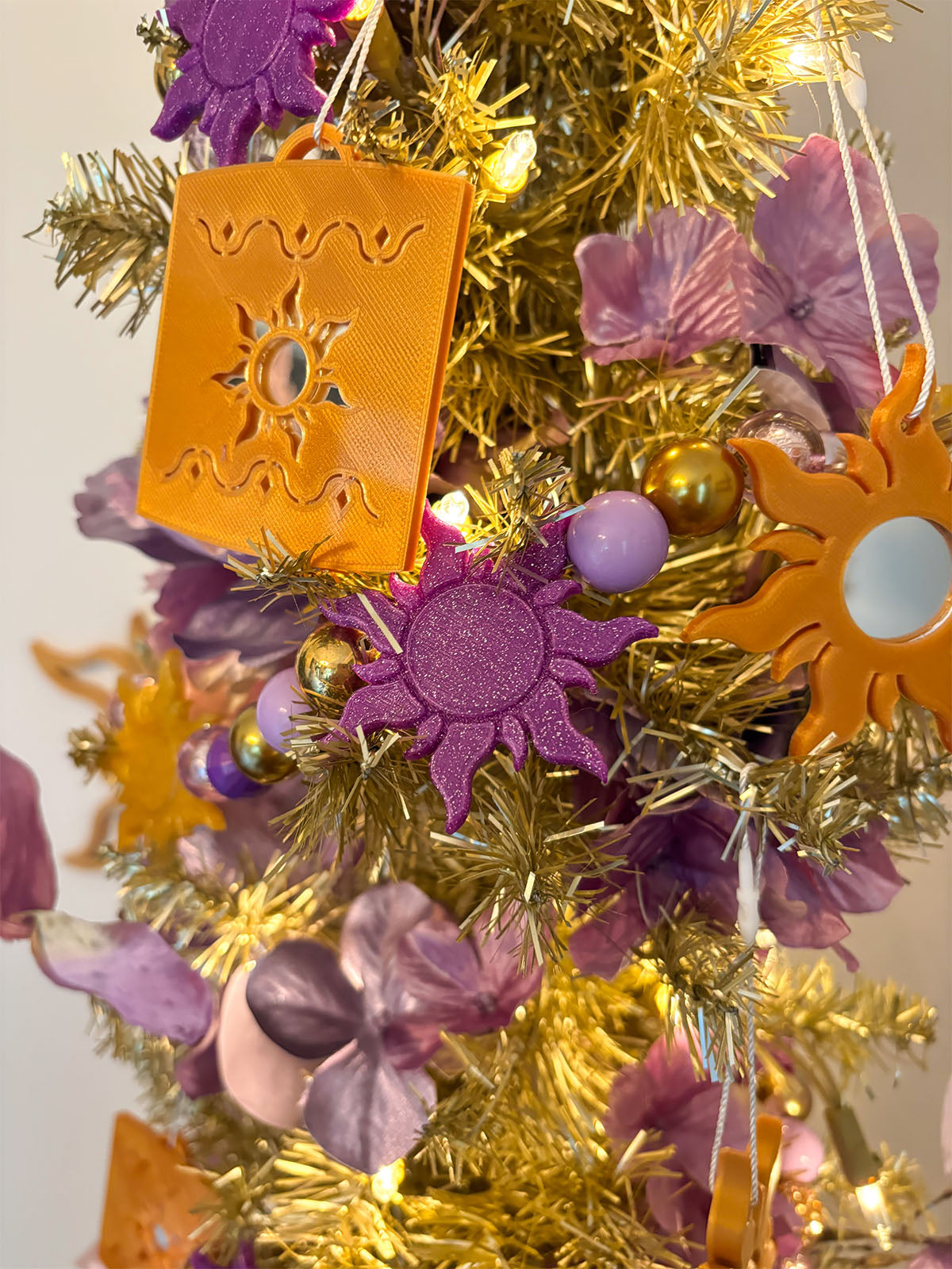 Lost Princess Sun and Lantern Mirror Ornaments
