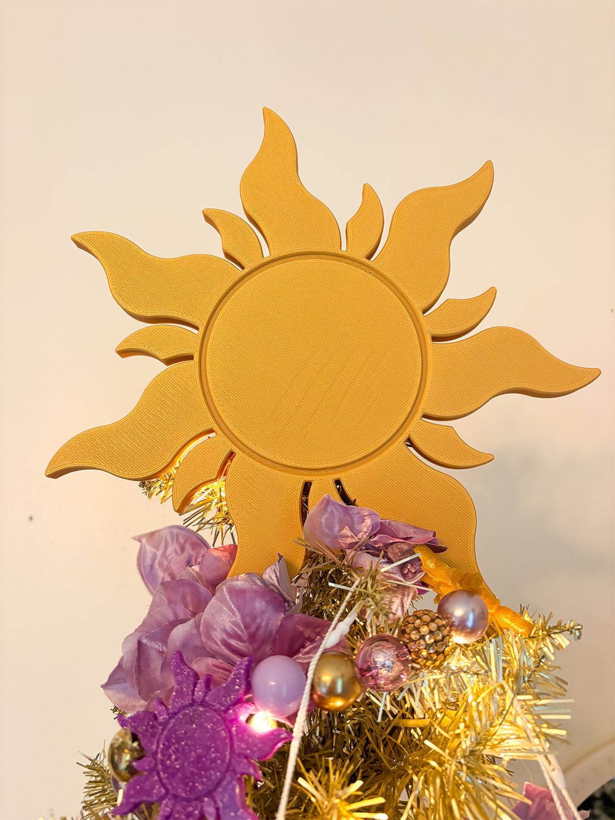 Lost Princess Sun Christmas Tree Topper