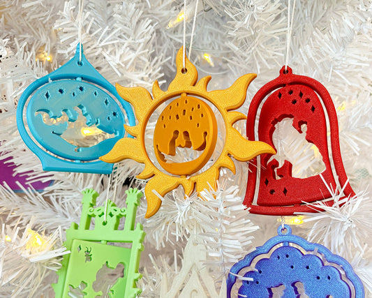 Spinning Princess Ornaments