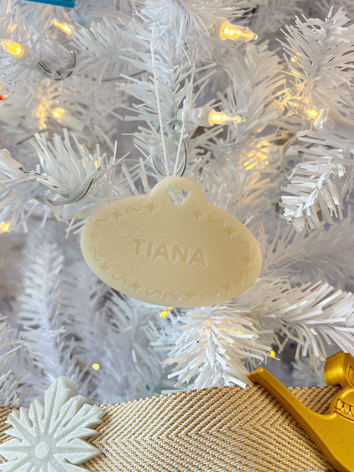 Cast Member Name Tag Ornaments - CUSTOMIZABLE