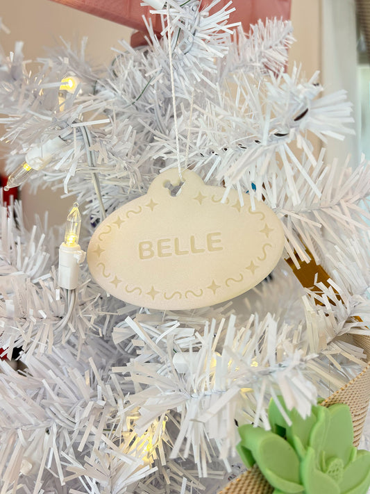 Cast Member Name Tag Ornaments - CUSTOMIZABLE