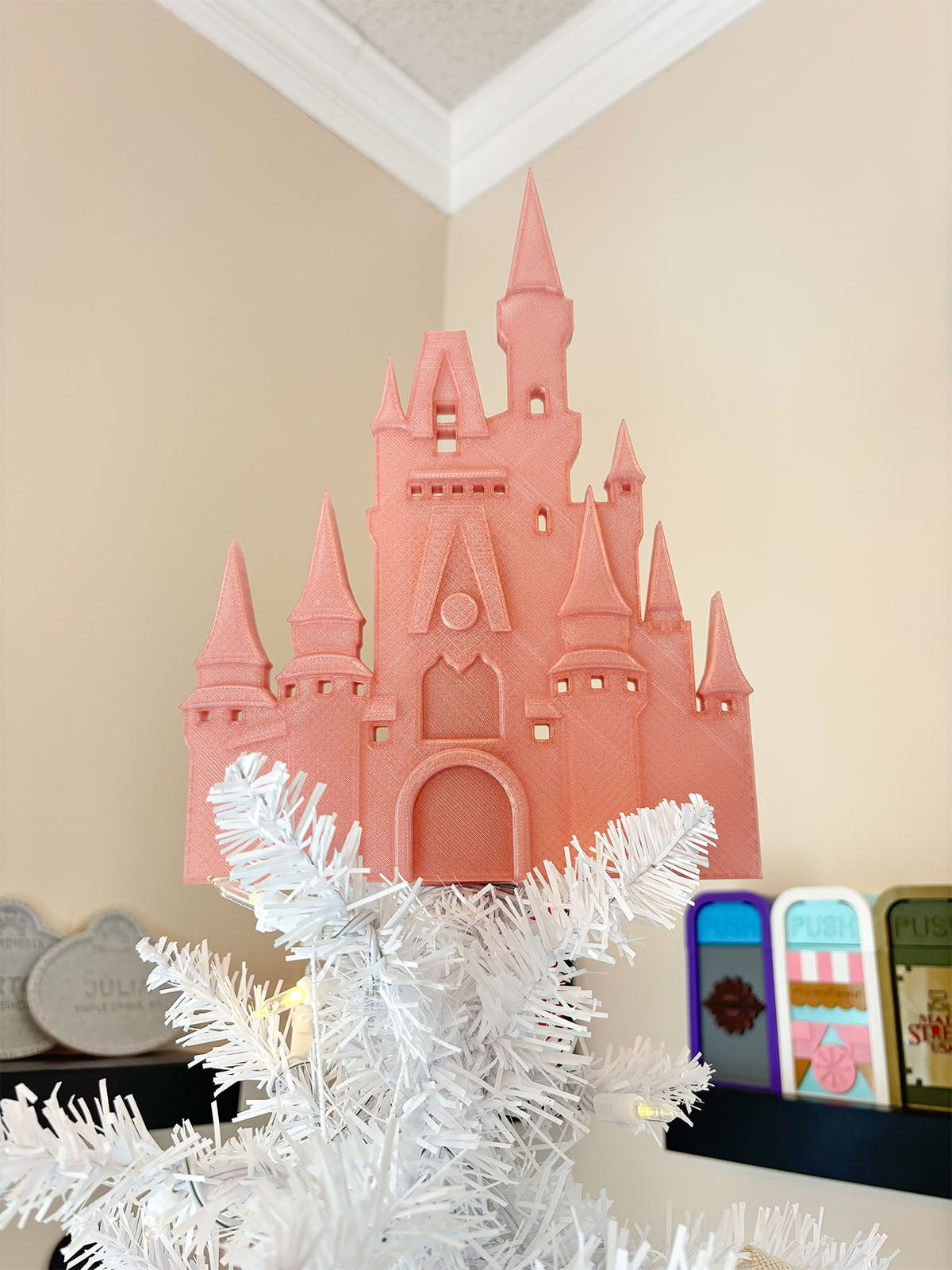 Castle Christmas Tree Topper