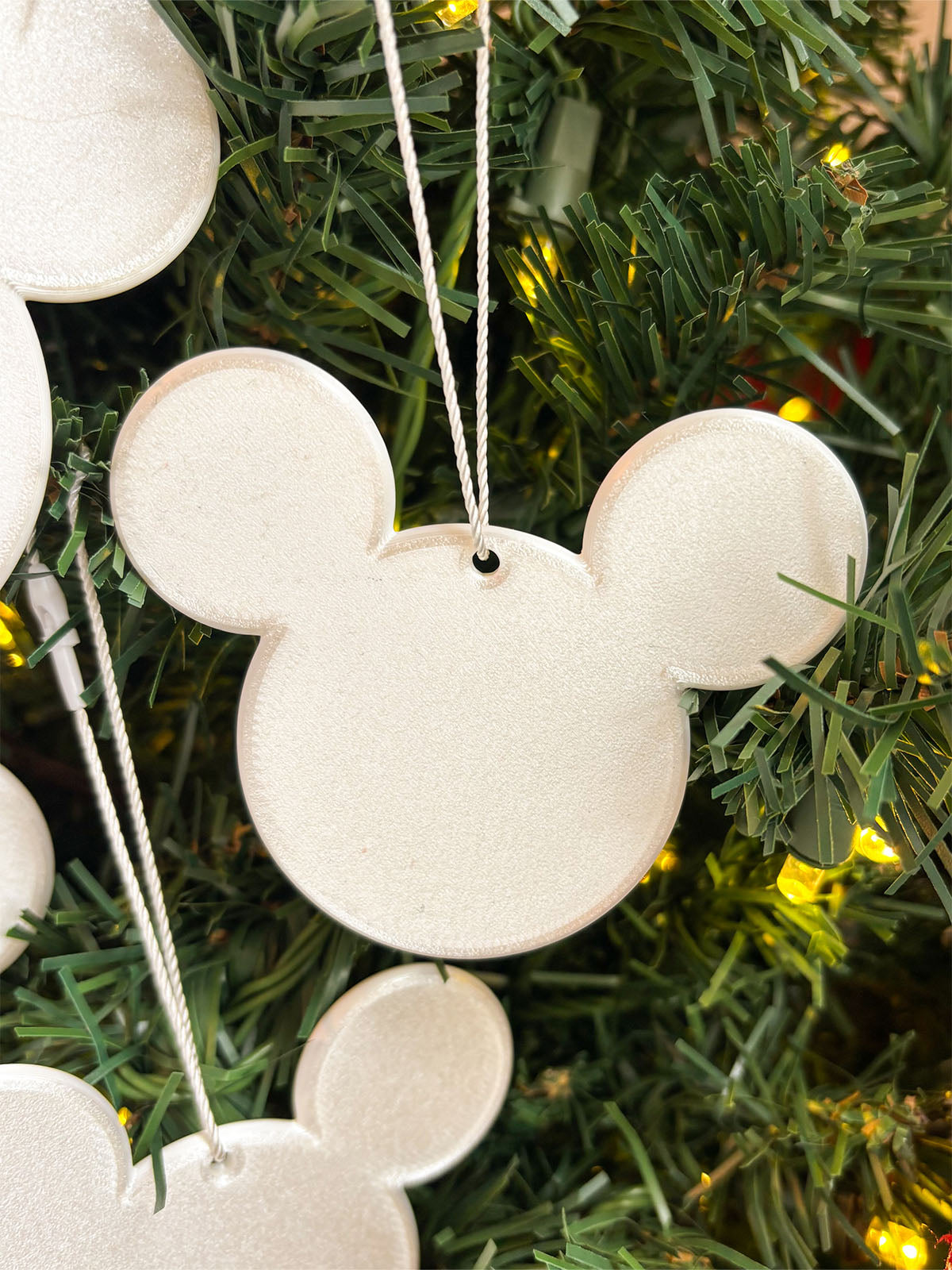 Set of 4 Mouse Ornaments