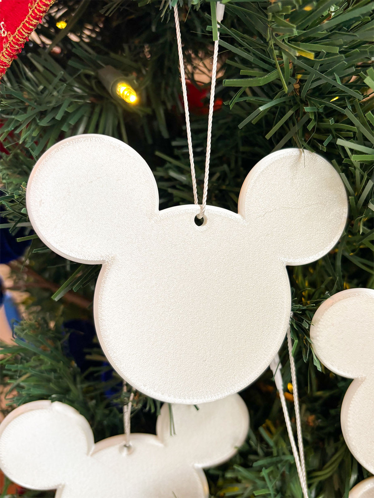 Set of 4 Mouse Ornaments