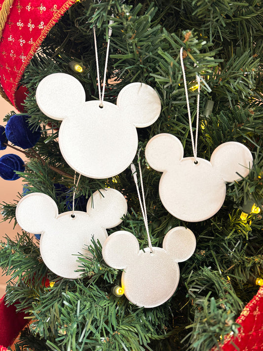Set of 4 Mouse Ornaments