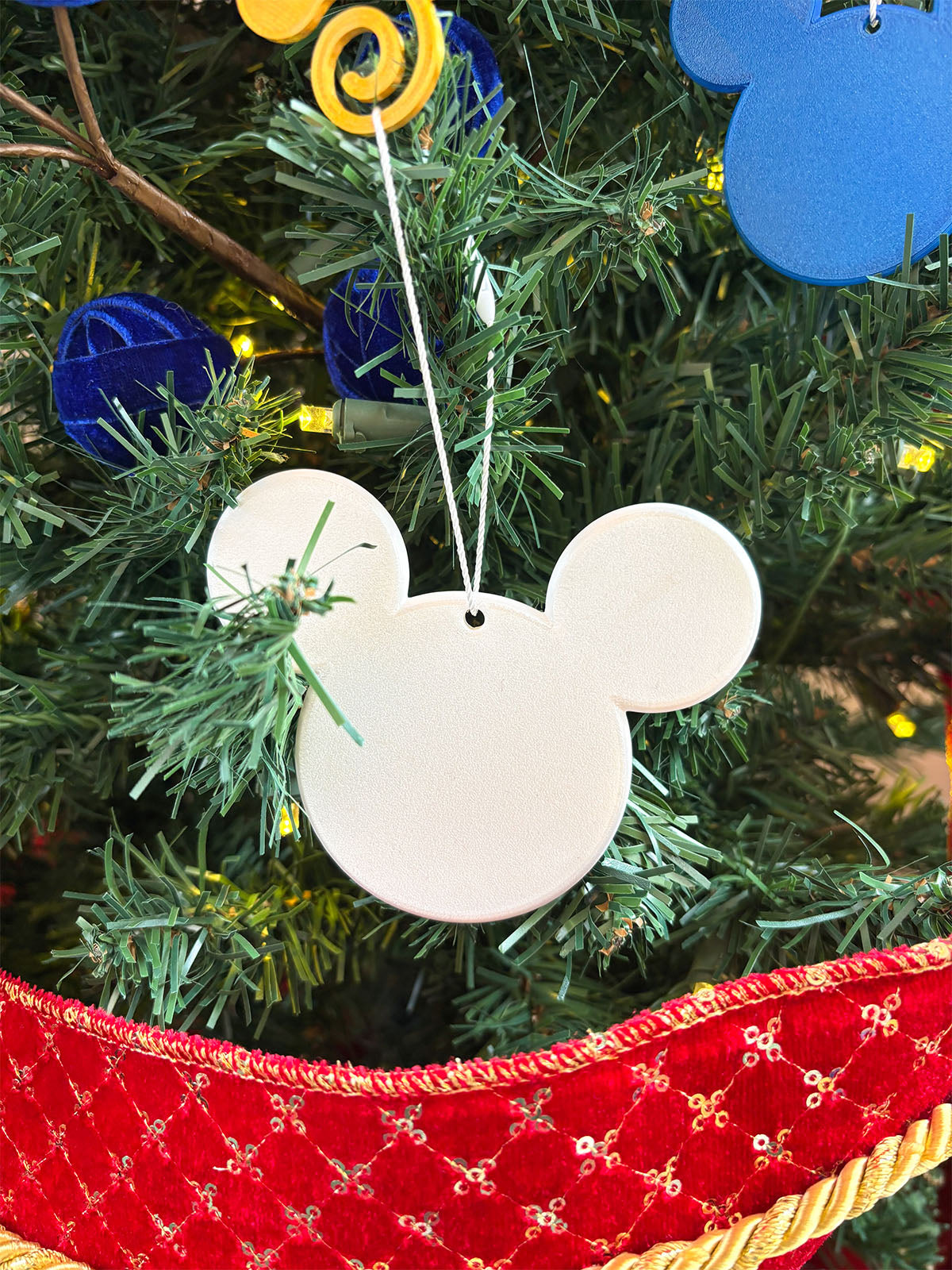 Set of 4 Mouse Ornaments
