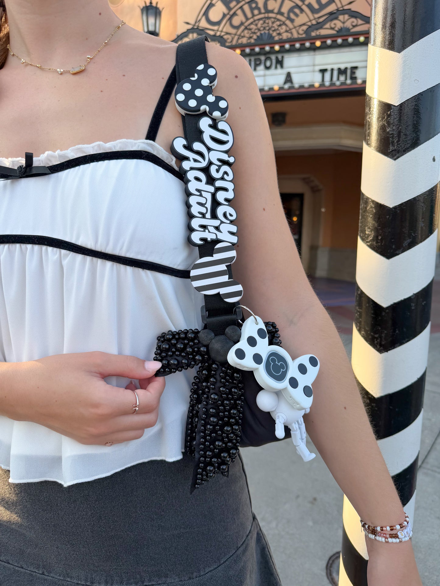 Polka Dot Belt and Bag Charm