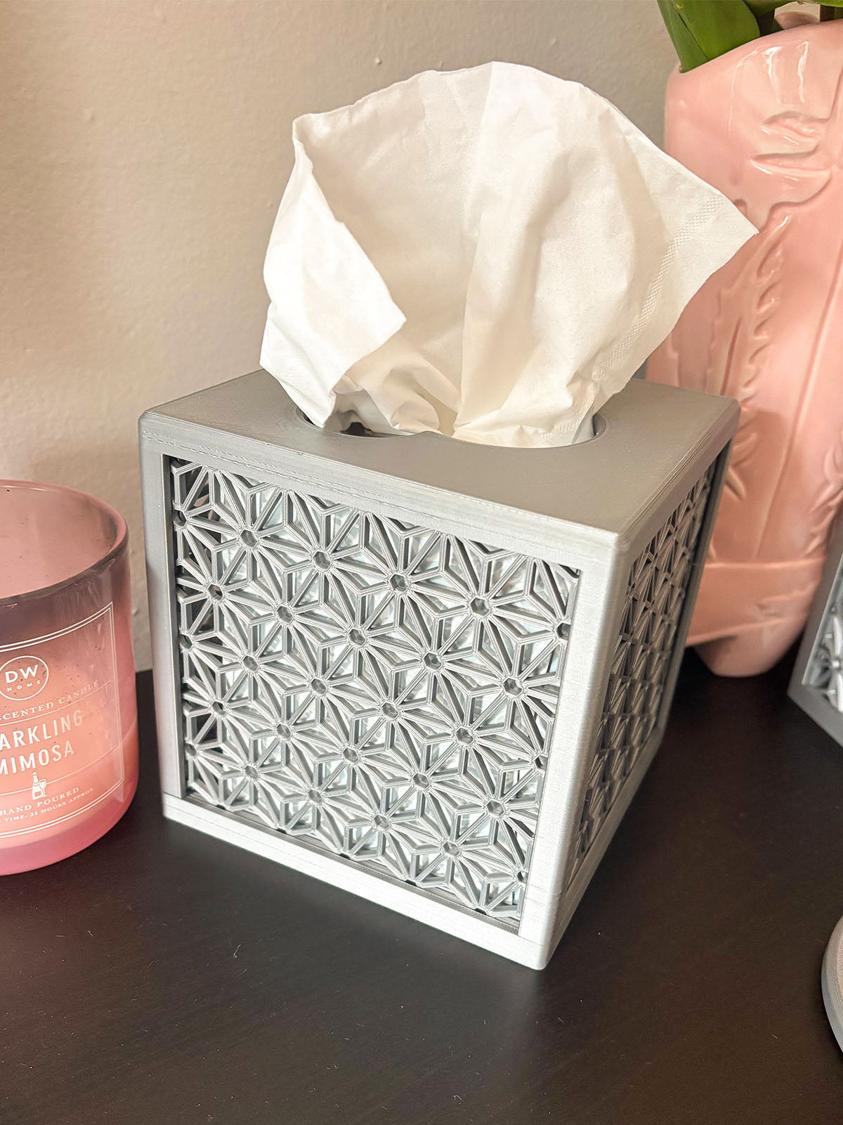 Spaceship Earth Rattan Tissue Box Cover