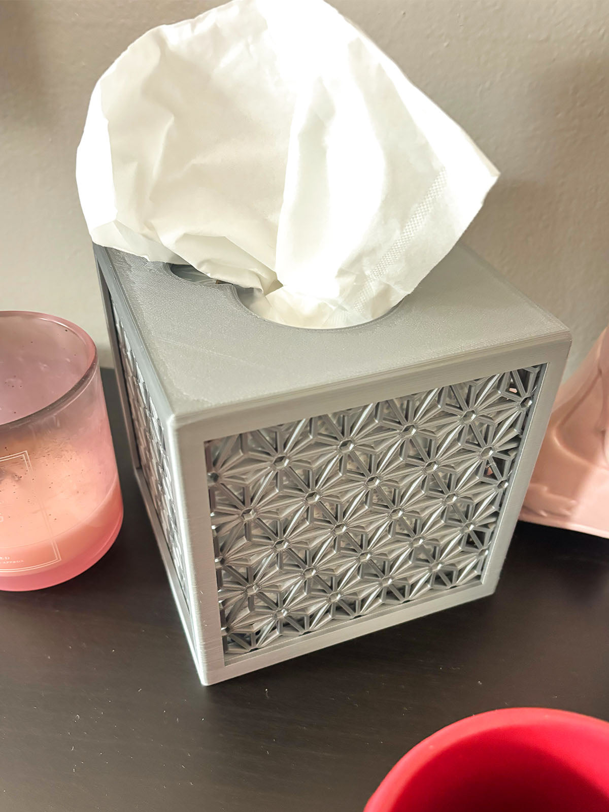 Spaceship Earth Rattan Tissue Box Cover
