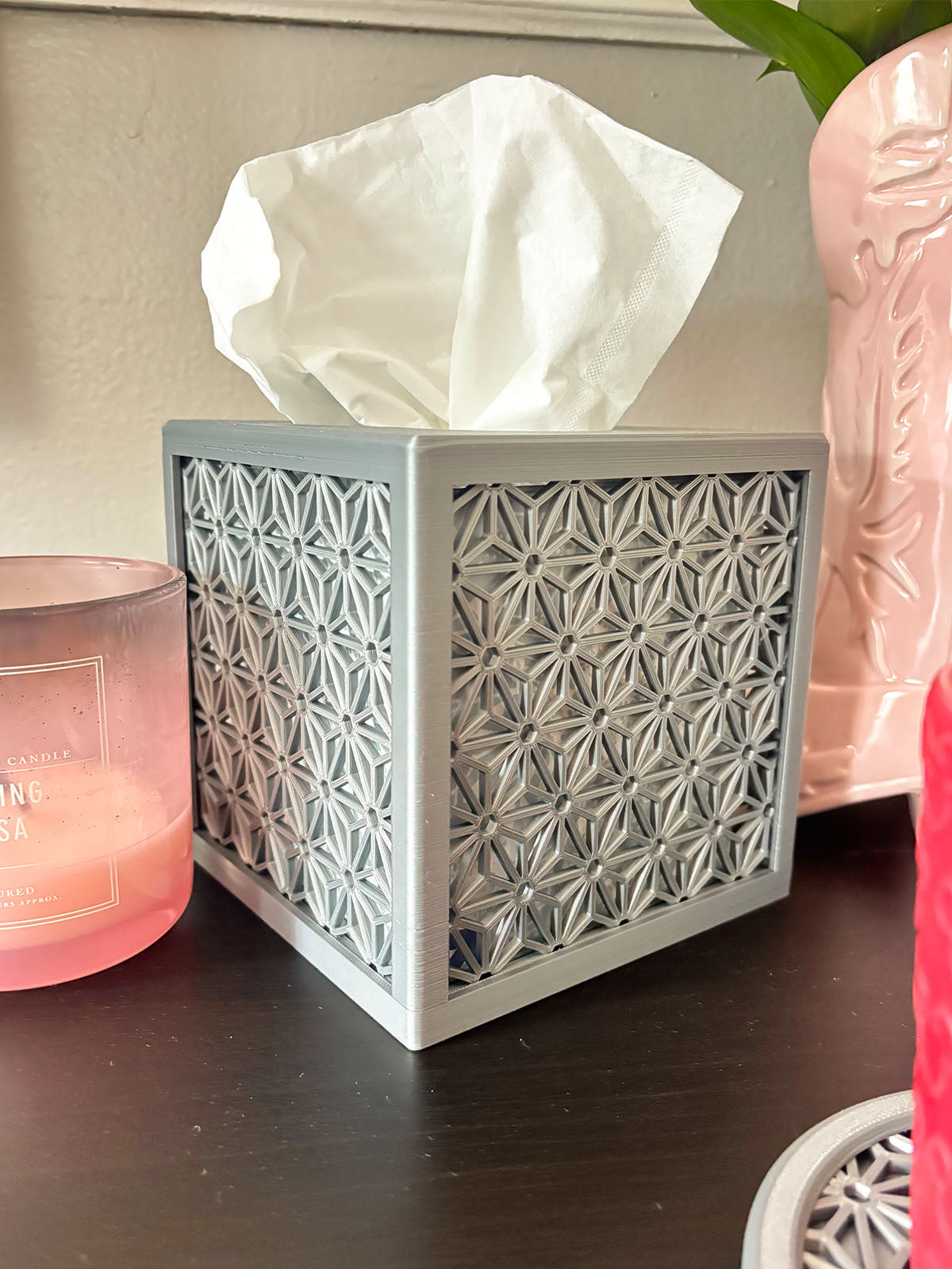 Spaceship Earth Rattan Tissue Box Cover