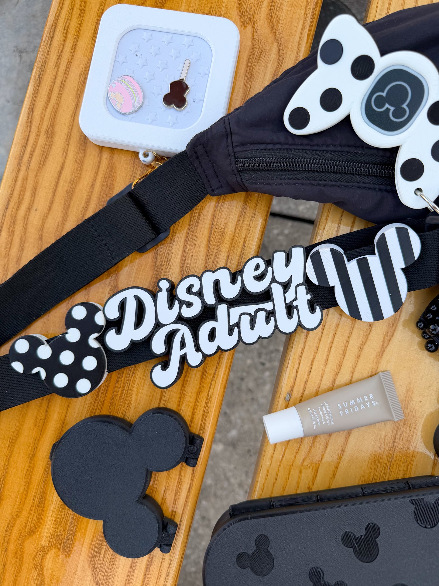 Polka Dot Belt and Bag Charm