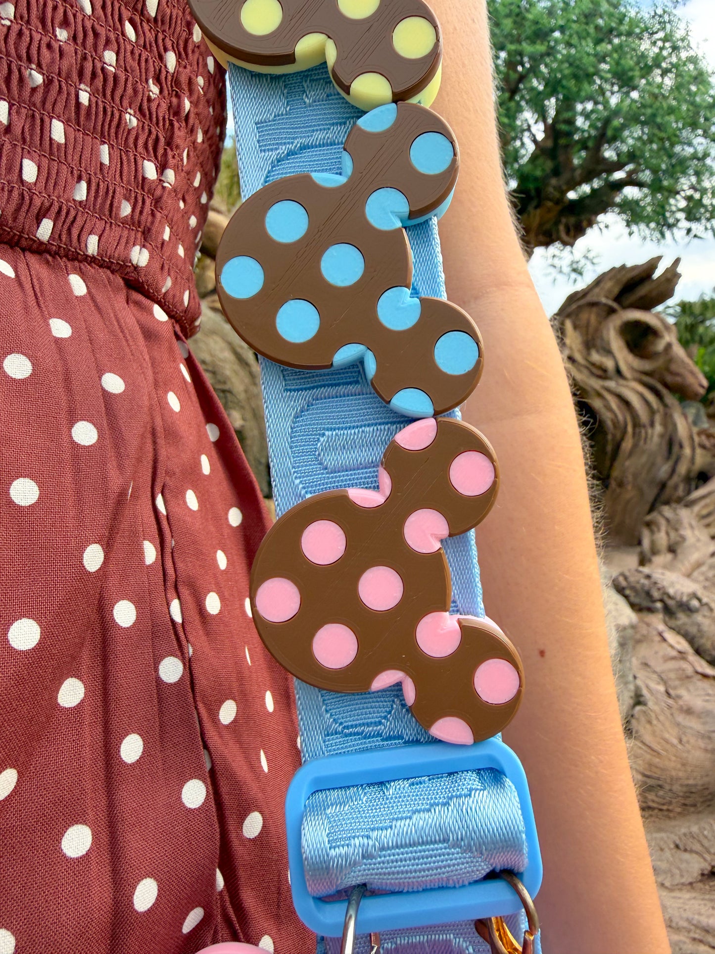 Polka Dot Belt and Bag Charm