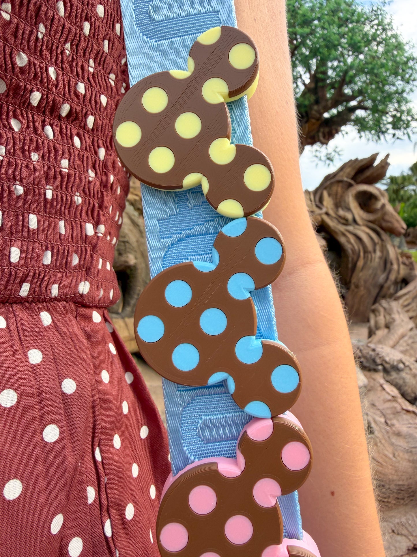 Polka Dot Belt and Bag Charm