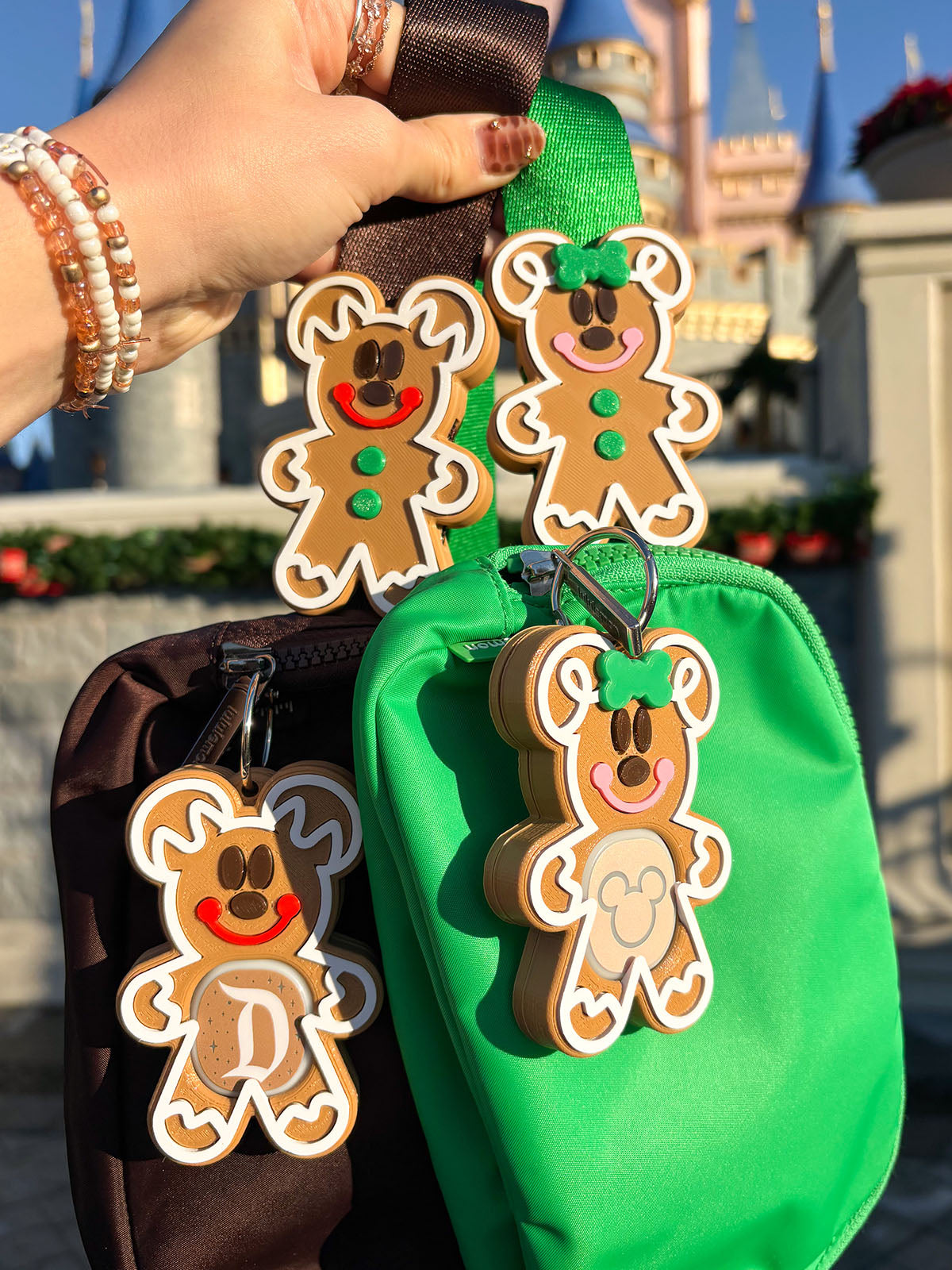 Gingerbread Mouse Belt and Bag Charm