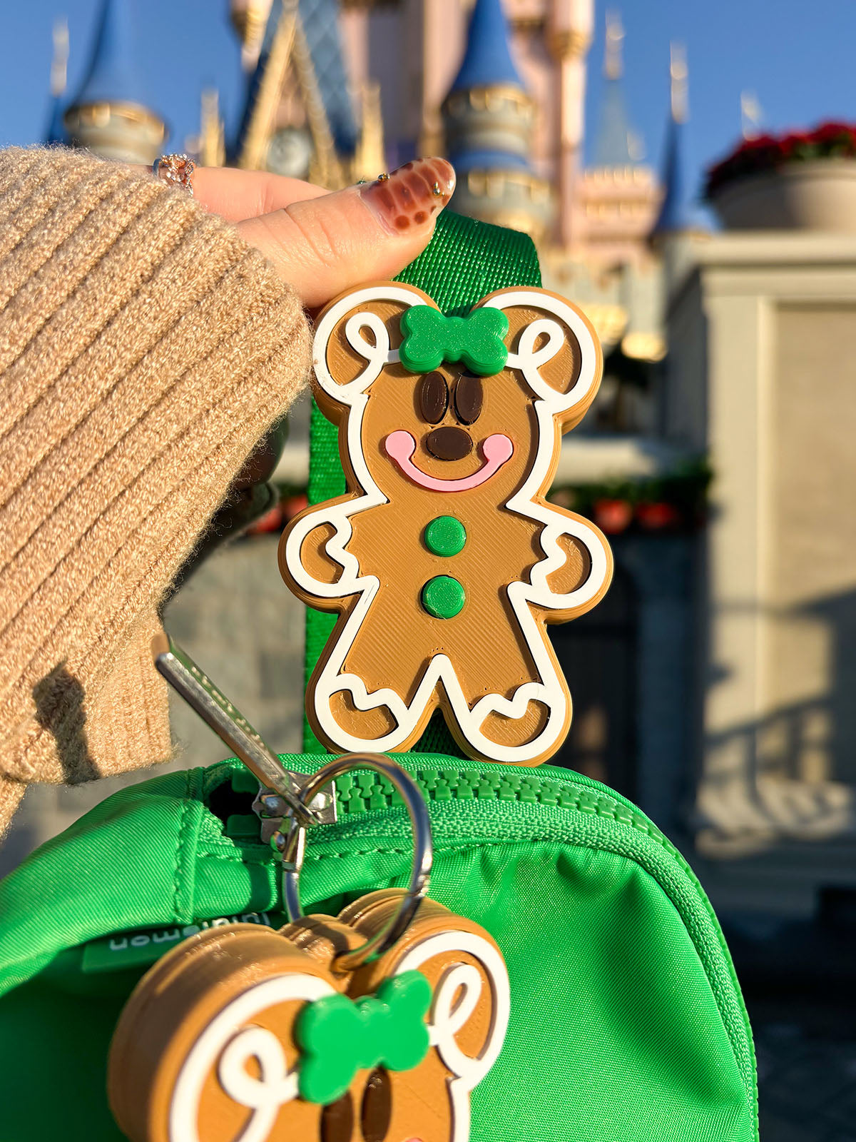Gingerbread Mouse Belt and Bag Charm