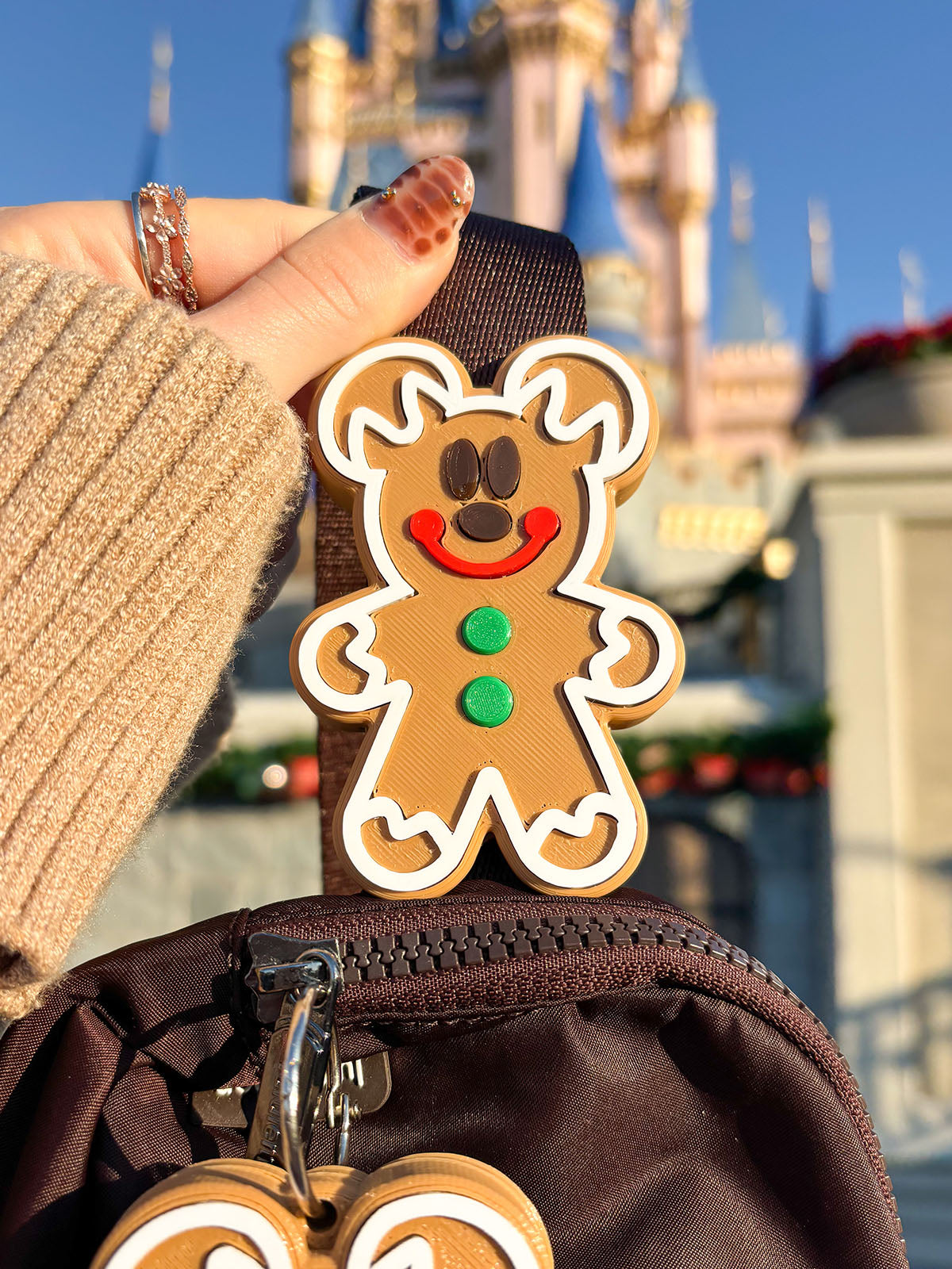 Gingerbread Mouse Belt and Bag Charm