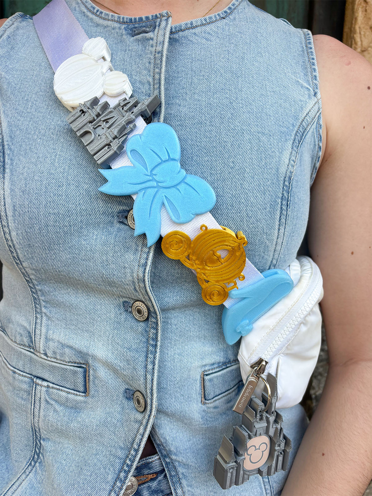 Midnight Princess Pre-made Bag Charm Stack