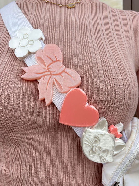 Sassy Kitten Pre-made Bag Charm Stack