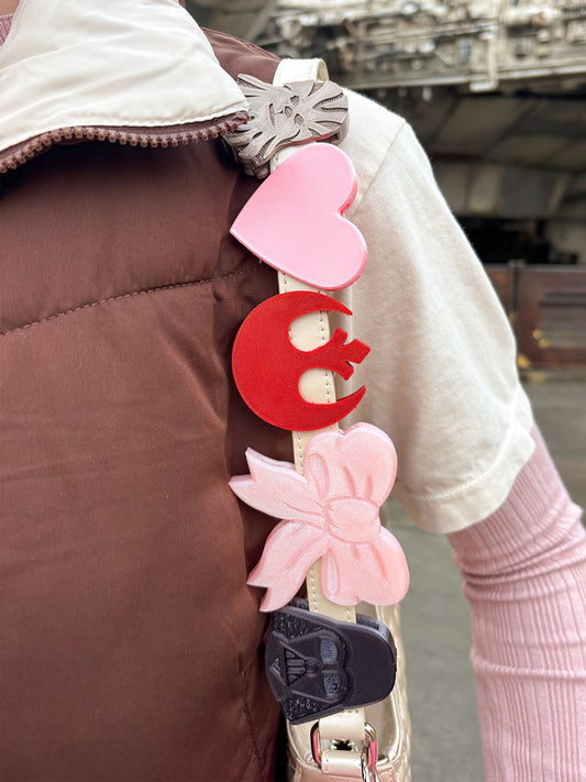 Galactic Girly Pre-made Bag Charm Stack