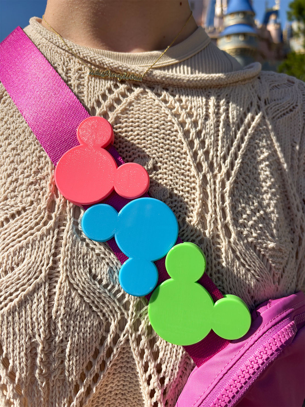 Mouse Head Belt and Bag Charm