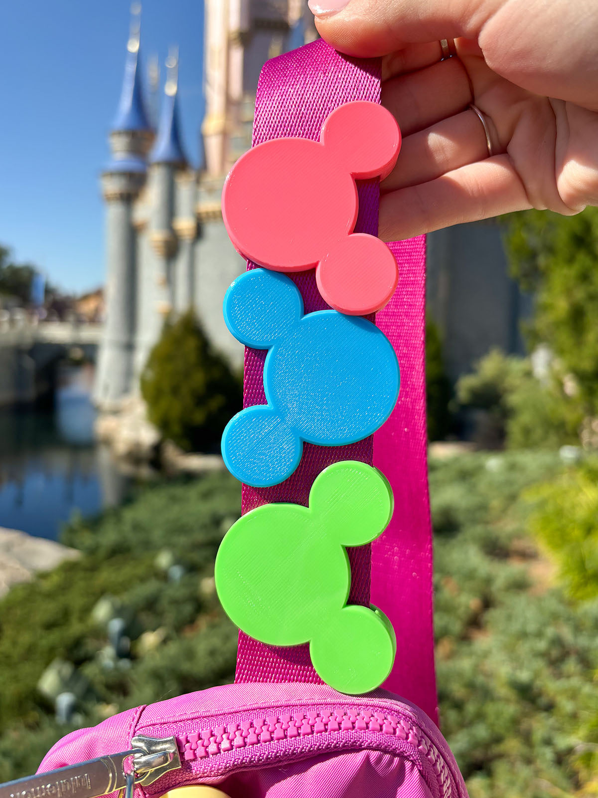 Mouse Head Belt and Bag Charm