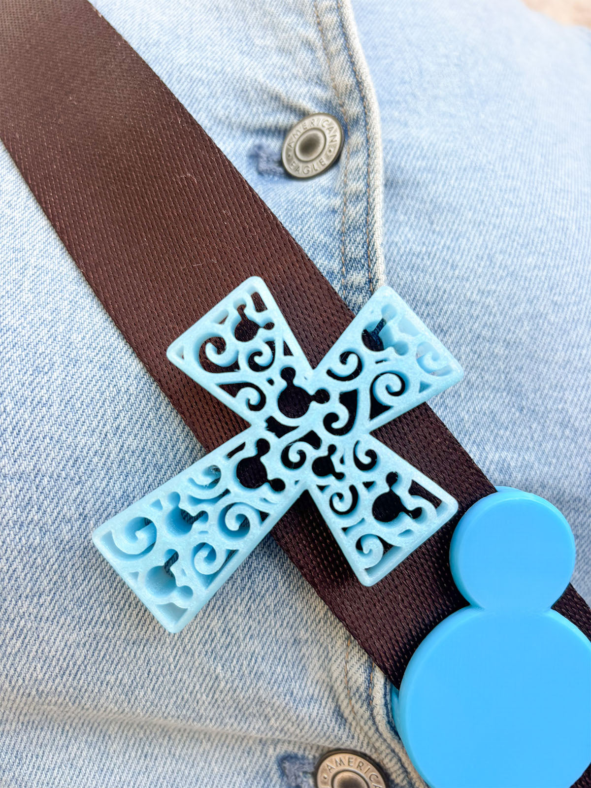 Mouse Cross Belt and Bag Charms