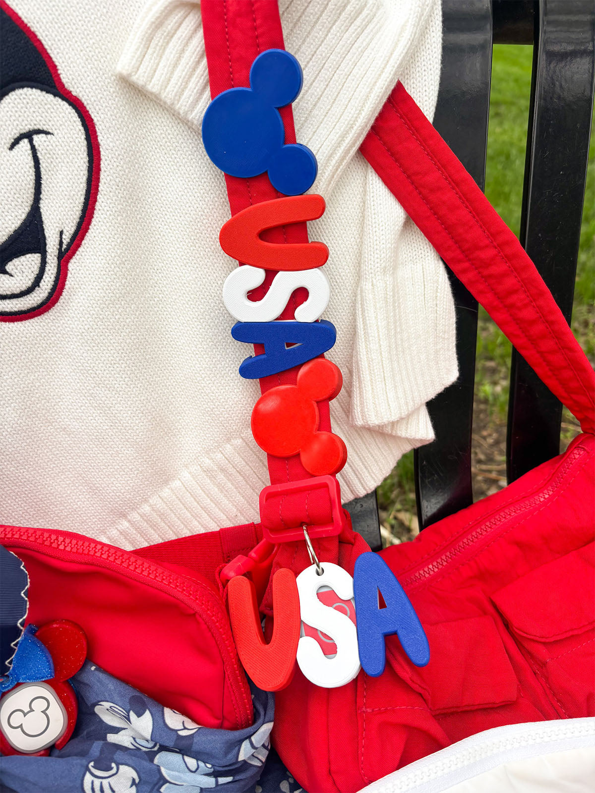 U.S.A. Belt and Bag Charm