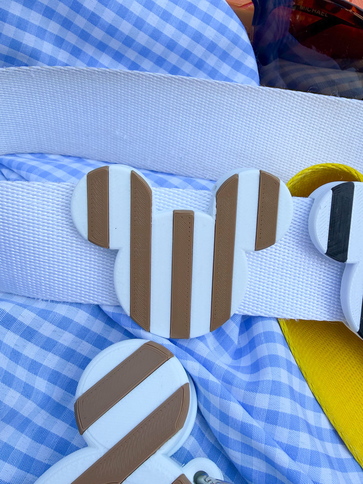 Striped Mouse Belt and Bag Charms