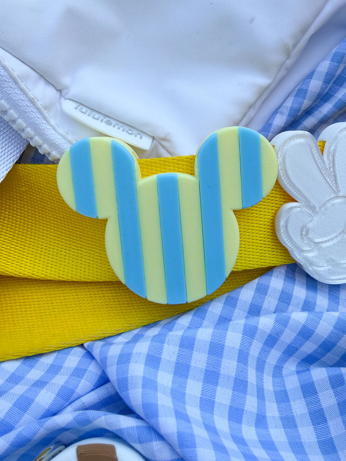 Striped Mouse Belt and Bag Charms