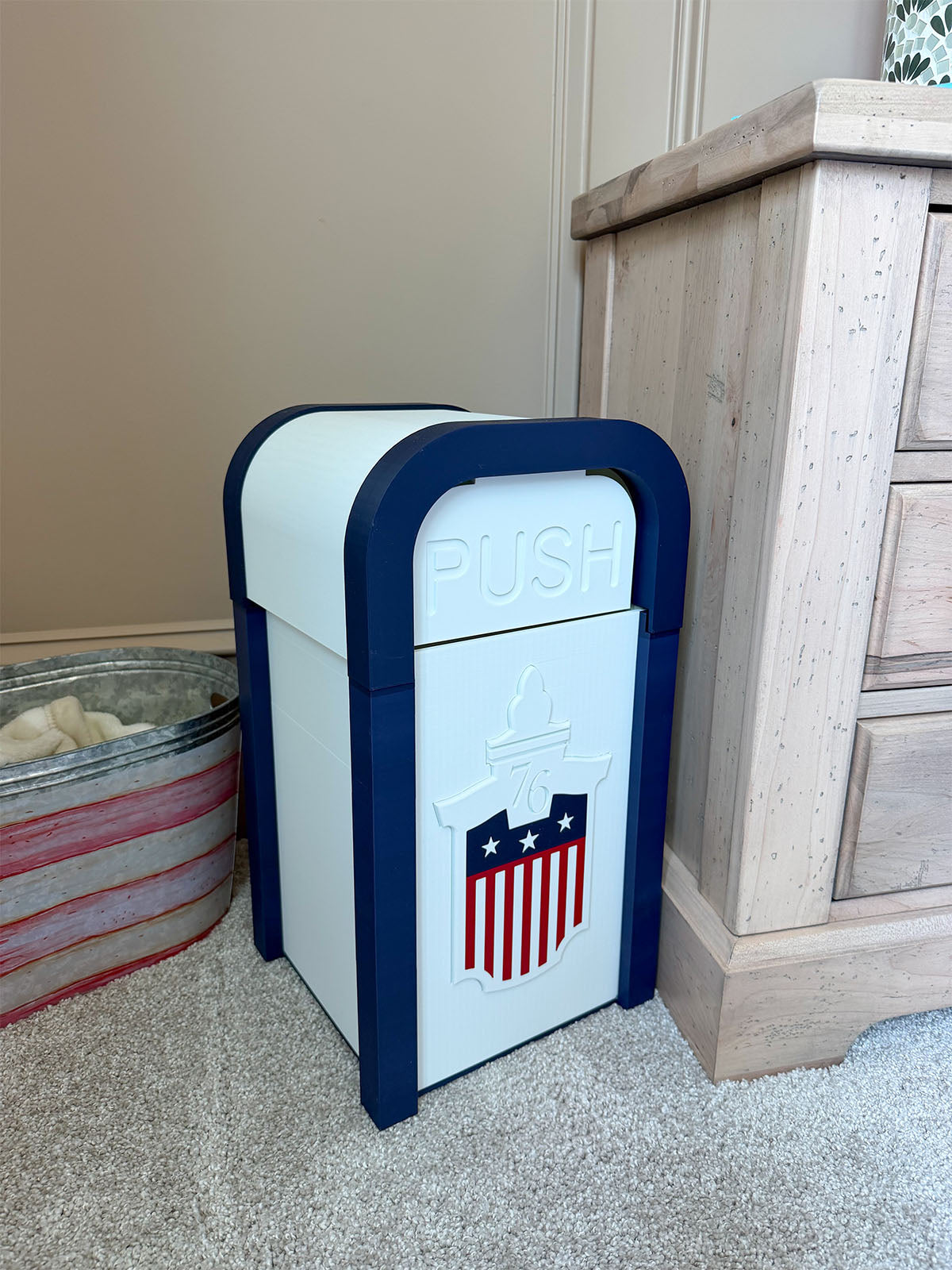 EXTRA LARGE Themed Trash Can