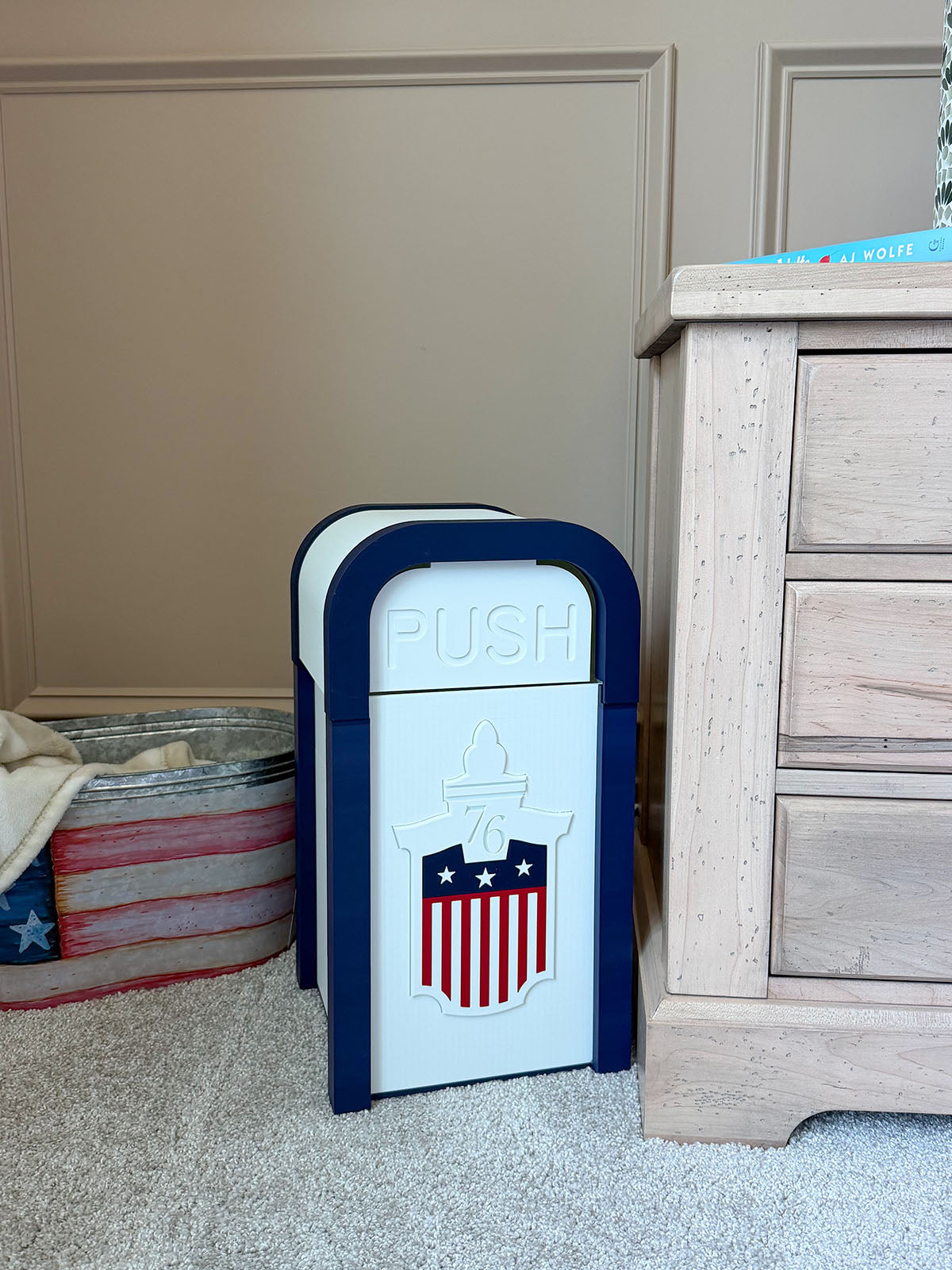 EXTRA LARGE Themed Trash Can