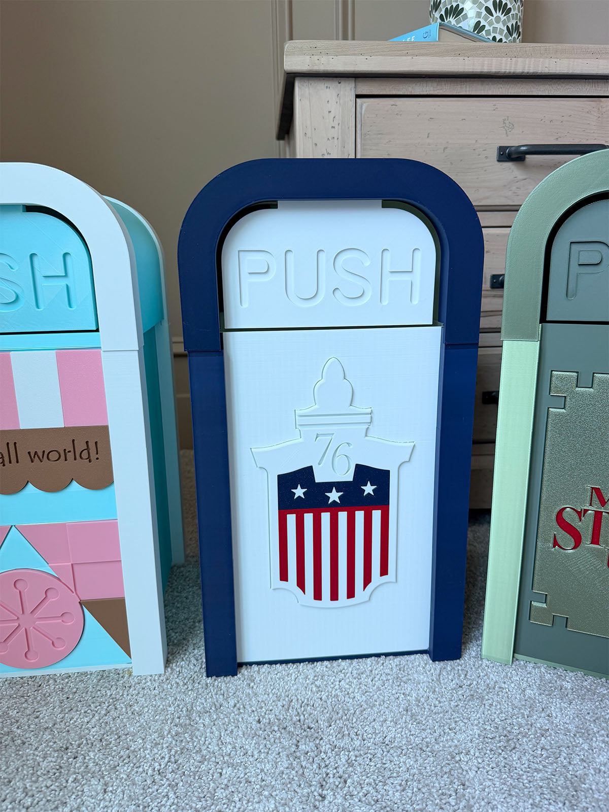 EXTRA LARGE Themed Trash Can