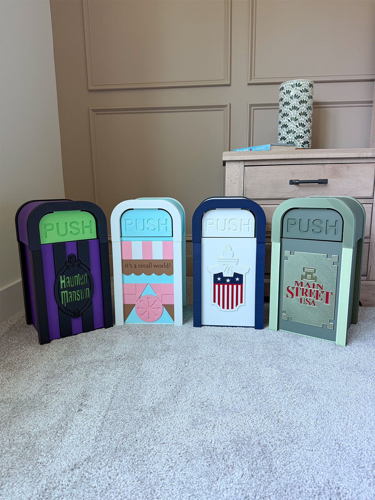 EXTRA LARGE Themed Trash Can