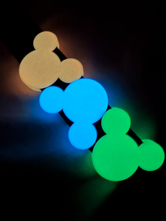 Glow in the Dark Mouse Belt and Bag Charm
